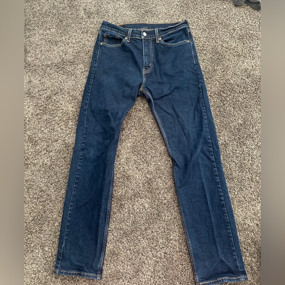 Levi's Dark Blue Slim Straight 505 Jeans 30x32 0291